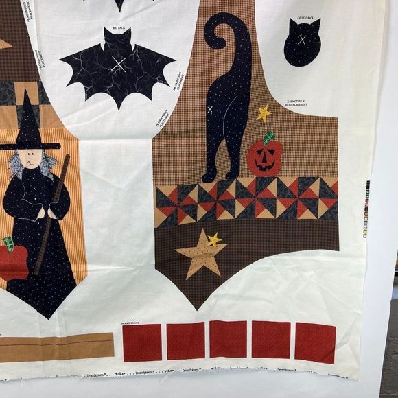 Vtg Dreamspinners Halloween Vest Design Instructions Template Fabric Pattern - Picture 5 of 7